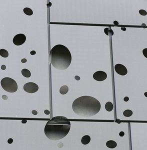 façade ventilée en zinc-titane / colorée / en plaques