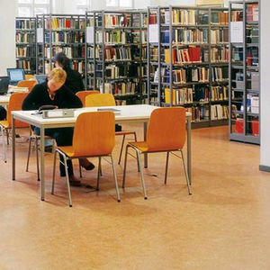 revêtement de sol acoustique / en liège naturel / en linoléum / pour le tertiaire