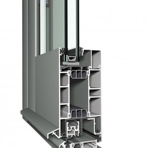 profilé pour porte en aluminium / de sécurité / à isolation thermique / à haute résistance