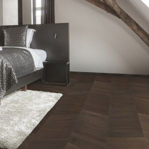parquet contrecollé / à coller / en chêne / mat