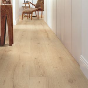 sol stratifié en HDF / flottante clic / aspect bois / professionnel