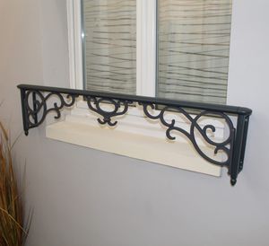 garde-corps en aluminium / à barreaux / d'extérieur / pour fenêtre