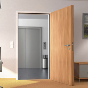 porte d'intérieur / battante / en inox / en acier galvanisé