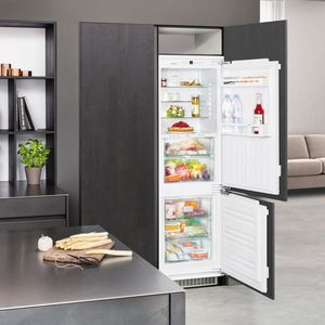 réfrigérateur congélateur armoire / blanc / écologique / encastrable