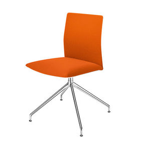 chaise de bureau contemporaine / avec accoudoirs / tapissée / pivotante