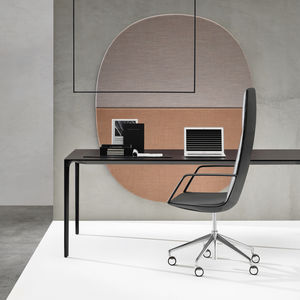 chaise de bureau contemporaine / avec dossier haut / à hauteur réglable / pivotante