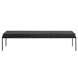 banquette contemporaine / en tissu / en acier