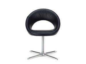 chaise contemporaine / à hauteur réglable / pivotante / à roulettes