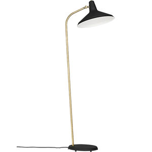 lampe sur pied / contemporaine / en acier / en laiton