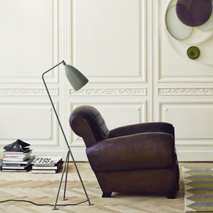 lampe sur pied / contemporaine / en métal / trépied
