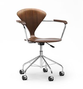 chaise de bureau contemporaine / pivotante / à hauteur réglable / à roulettes