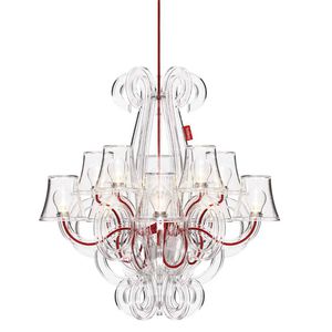 lustre contemporain / en polycarbonate / à LED / résistant à l'eau