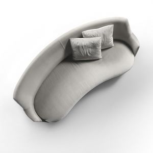 canapé en arc de cercle / contemporain / en cuir / en tissu