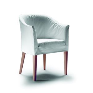 fauteuil classique / en bois massif / en tissu / en cuir