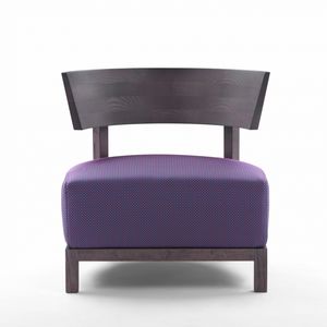 chauffeuse contemporaine / en tissu / en cuir / en bois