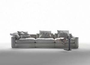 canapé modulable / d'angle / contemporain / en tissu