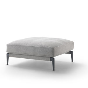 ottoman contemporain / en tissu / en cuir / avec revêtement amovible