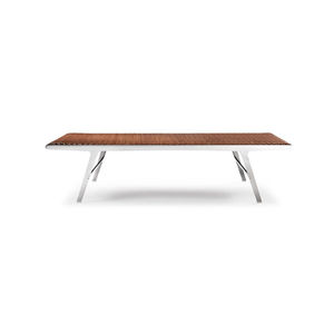 banquette contemporaine / en cuir / en métal / pour établissement public