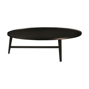 table basse contemporaine / en bois massif / ronde
