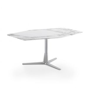 table basse contemporaine / en bois / en métal / en marbre
