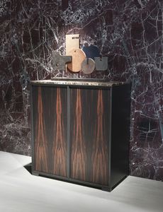 buffet contemporain / en aluminium / en bois / en verre