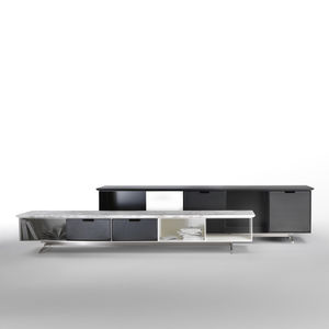 buffet contemporain / en métal / en cuir / en marbre