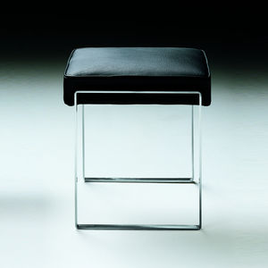tabouret contemporain / en cuir / en métal / en tissu