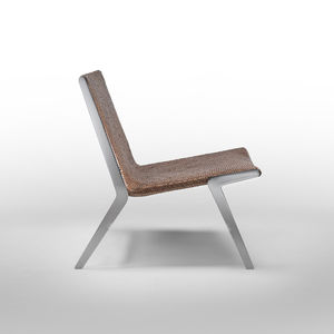 chauffeuse contemporaine / en cuir / en métal / par Antonio Citterio