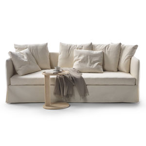 canapé lit / contemporain / en cuir / en tissu