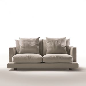 canapé modulable / contemporain / en cuir / en métal