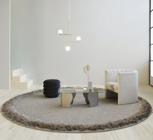 tapis contemporain / à motif / en laine / en lin