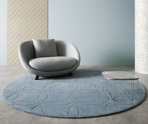 tapis contemporain / géométrique / en laine / rectangulaire