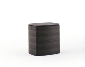 table de chevet contemporaine / en bois / en marbre / rectangulaire