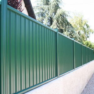 clôture de jardin / à barreaudage / en aluminium / teintée