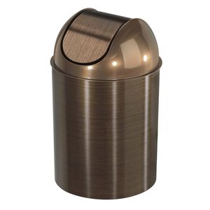poubelle de salle de bain / en métal / en plastique / contemporaine