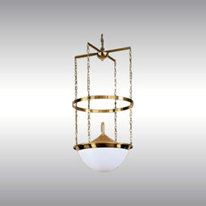 lampe suspension / classique / en verre / en laiton