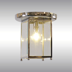 plafonnier classique / rectangulaire / en cristal / en laiton