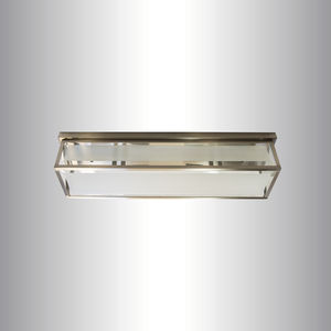 plafonnier classique / rectangulaire / en verre / à LED