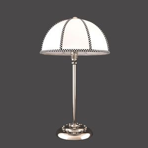 lampe de bureau / classique / en soie / en laiton