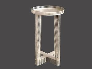 table d'appoint classique / en fer / ronde / professionnelle