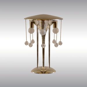 lampe de table / classique / en laiton / à LED
