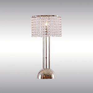 lampe de table / classique / en cristal / en laiton