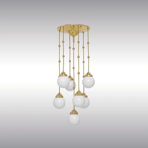 plafonnier classique / en verre / en laiton / à LED