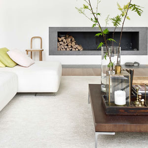 tapis contemporain / uni / en laine / en lin