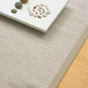 tapis contemporain / uni / en coton / en fibre de papier