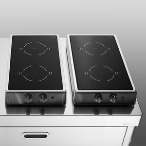 table de cuisson électrique / à induction / autoportante / en inox