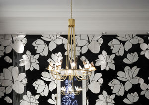 lustre contemporain / en laiton / à incandescence