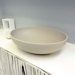 vasque à poser / ovale / contemporaine