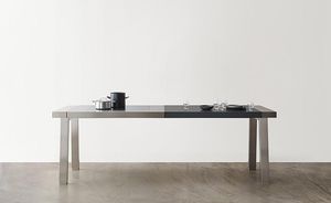 table de préparation en acier inoxydable / avec évier