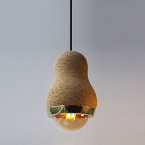 lampe suspension / contemporaine / en liège / à LED